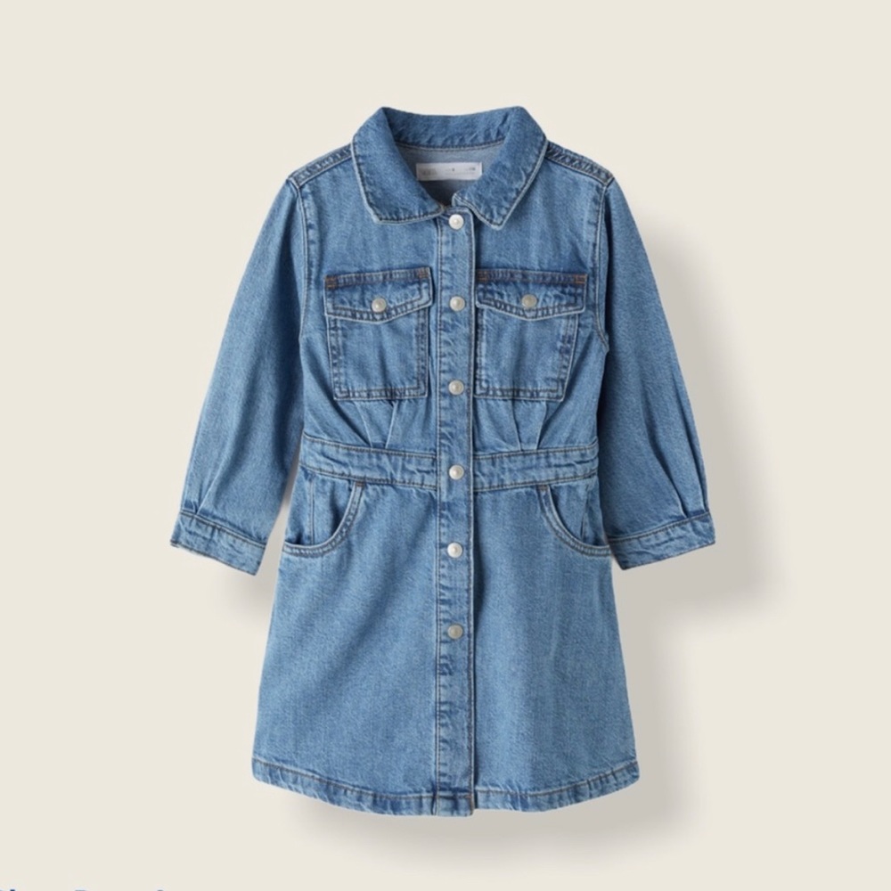Zara Girls Denim Shirt Dress
